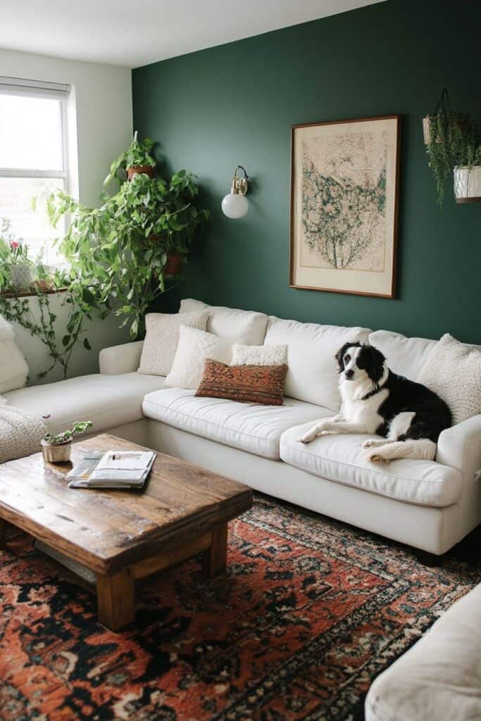 Green living room