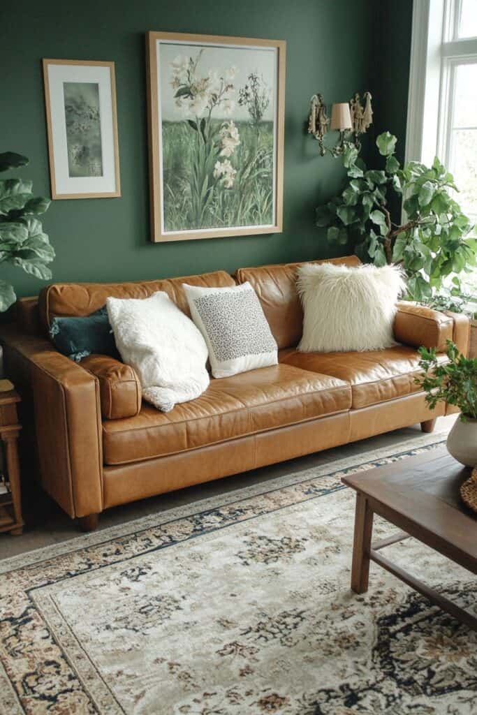 Green living room