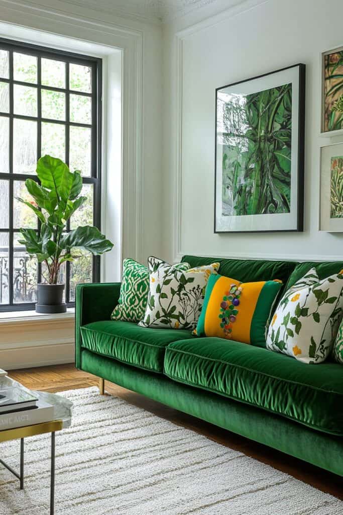 Green living room