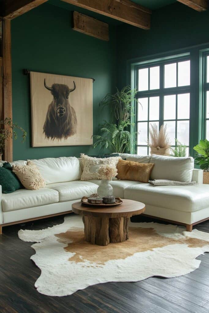 Green living room