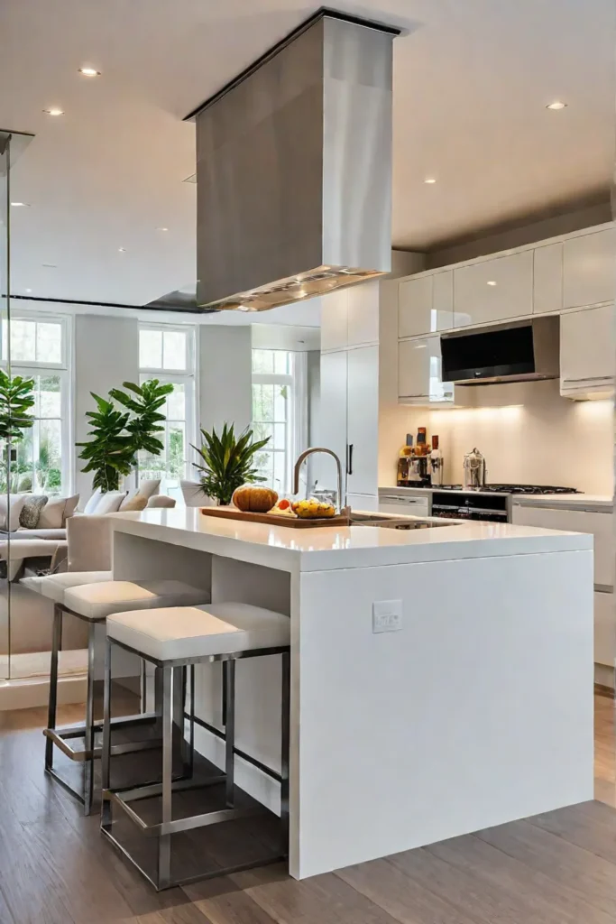 Floating kitchen island