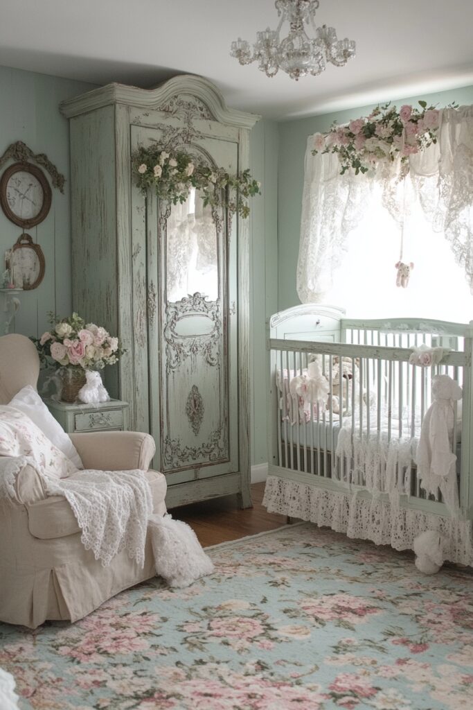 Baby paradise in shabby chic style