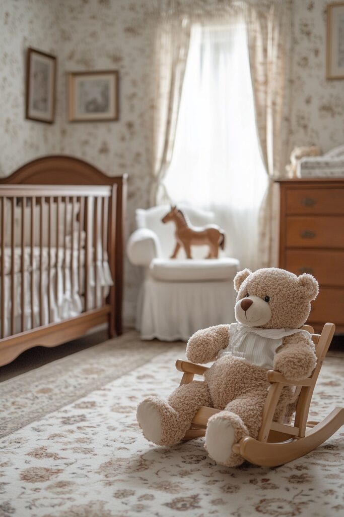 Timeless teddy bear room