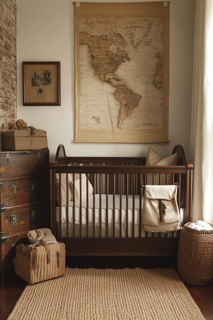 Safari-inspired baby room