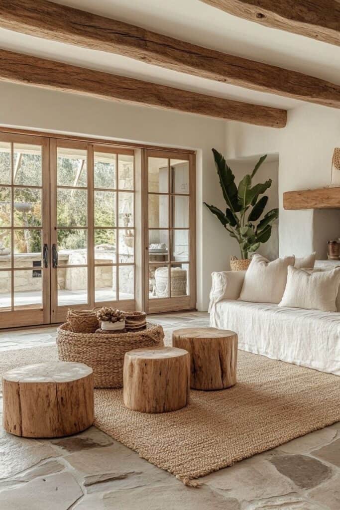 Cozy boho living room