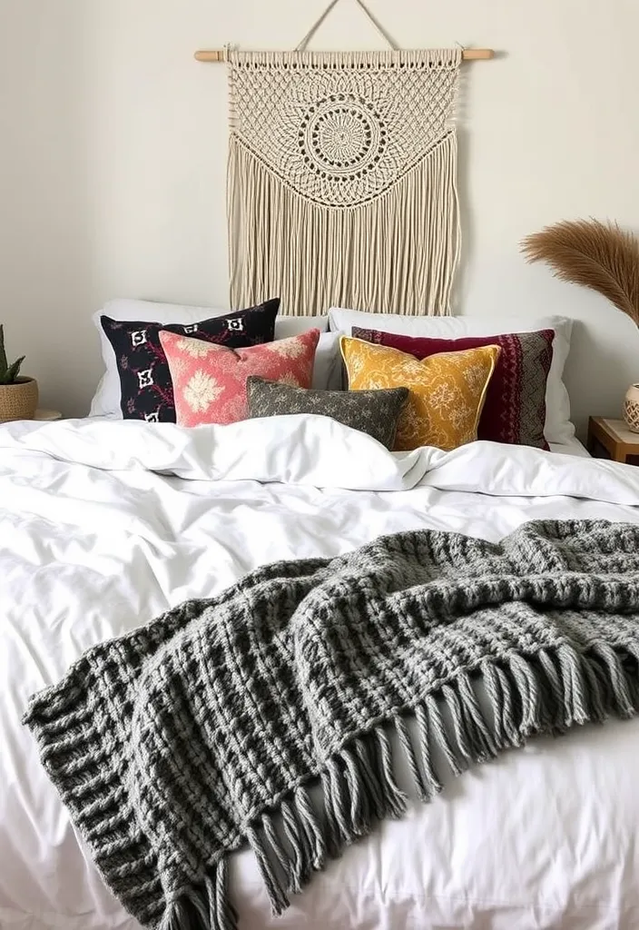 20 lively Bohemian bedroom ideas for teenagers who can be totally Instagram! - 11. layer textiles