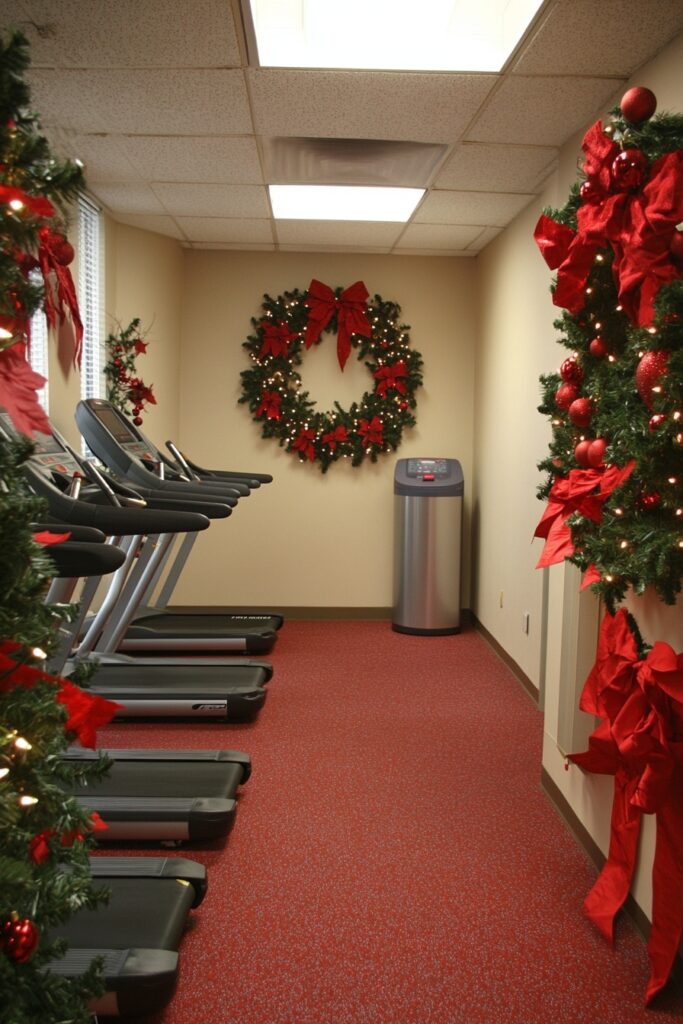 Festive fitness room flair