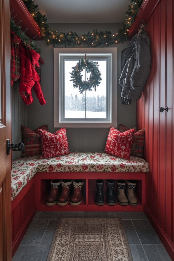 Happy Mudroom Christmas decoration