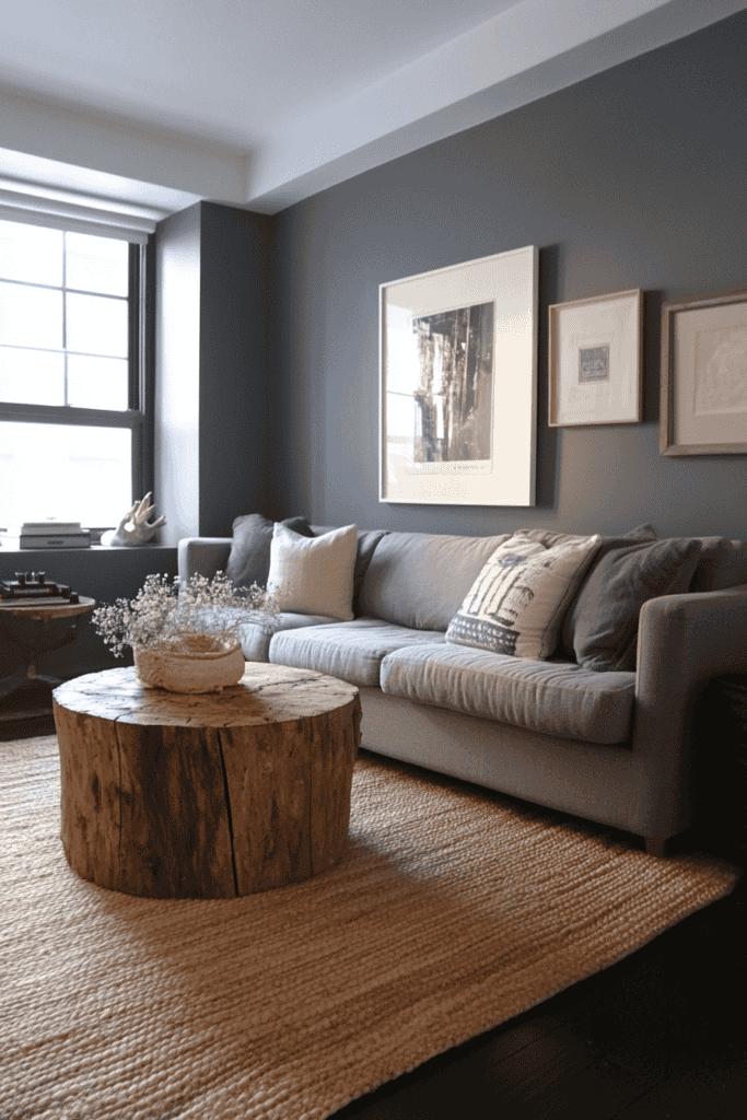 gray living room