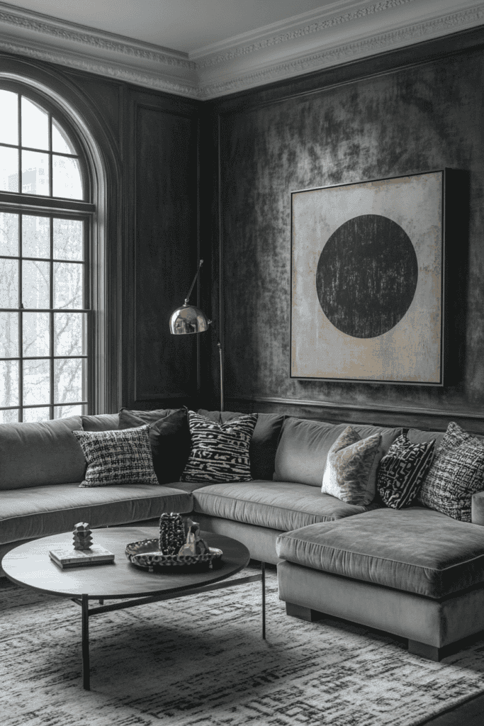 gray living room