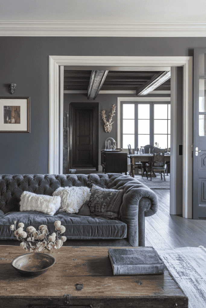 gray living room