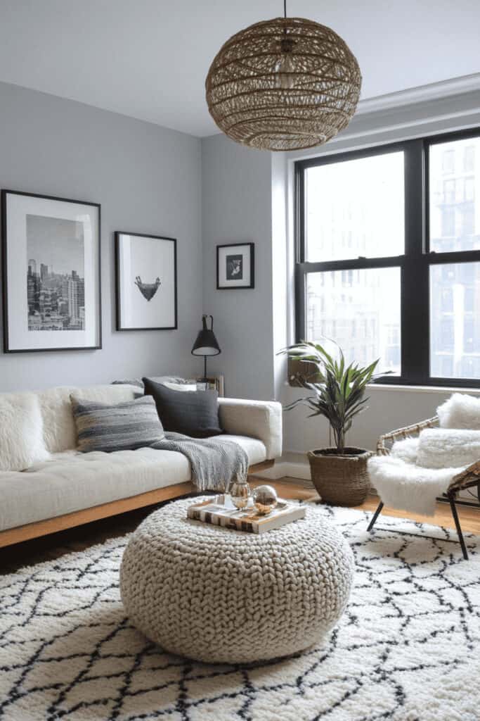 gray living room