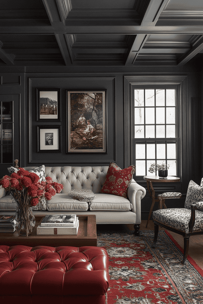 gray living room