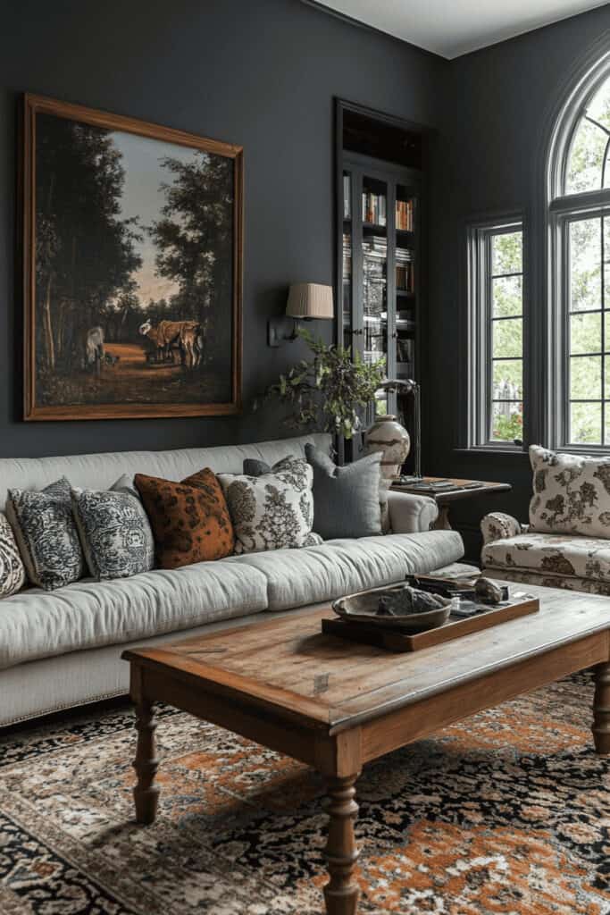 gray living room