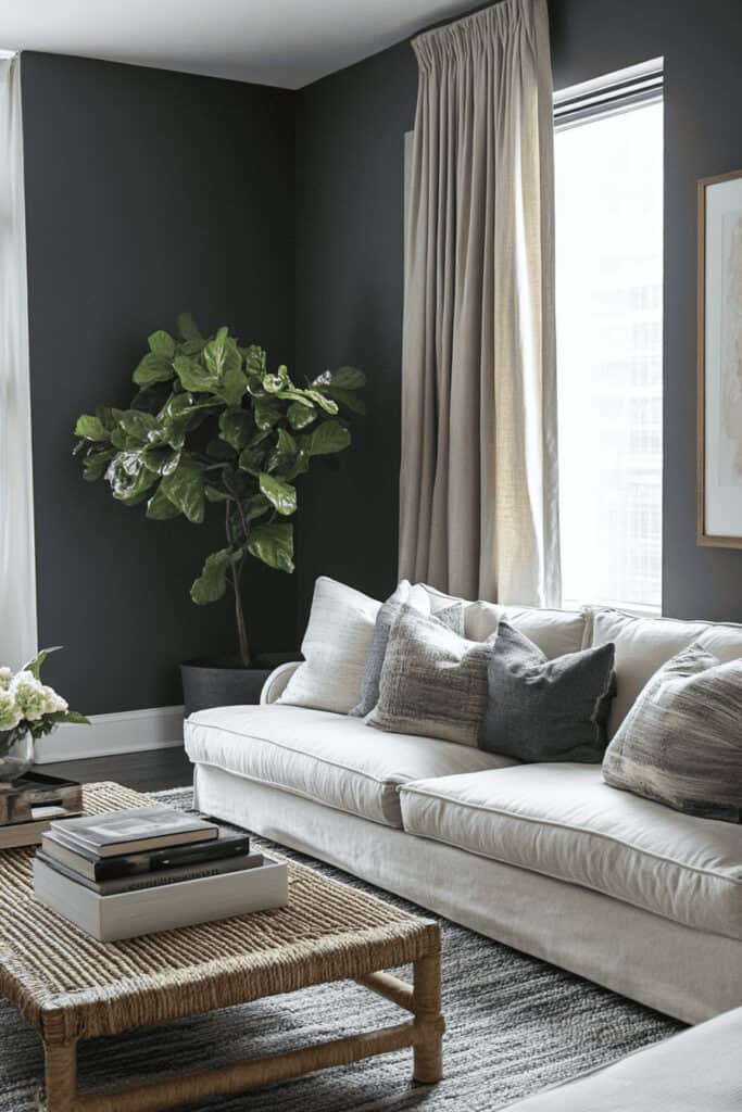 gray living room