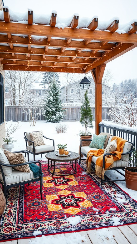 Colorful outdoor carpets