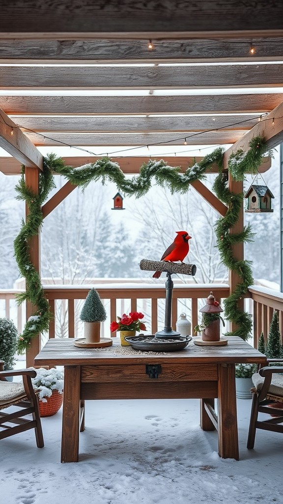 Winter wildlife feeder