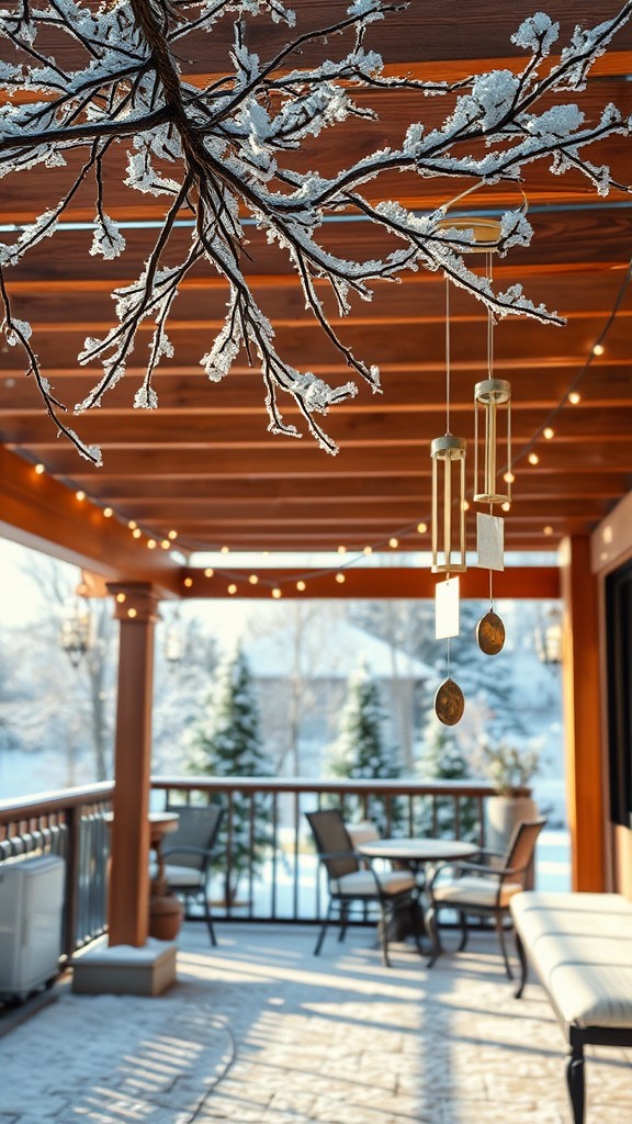 Wind chimes for winter sounds