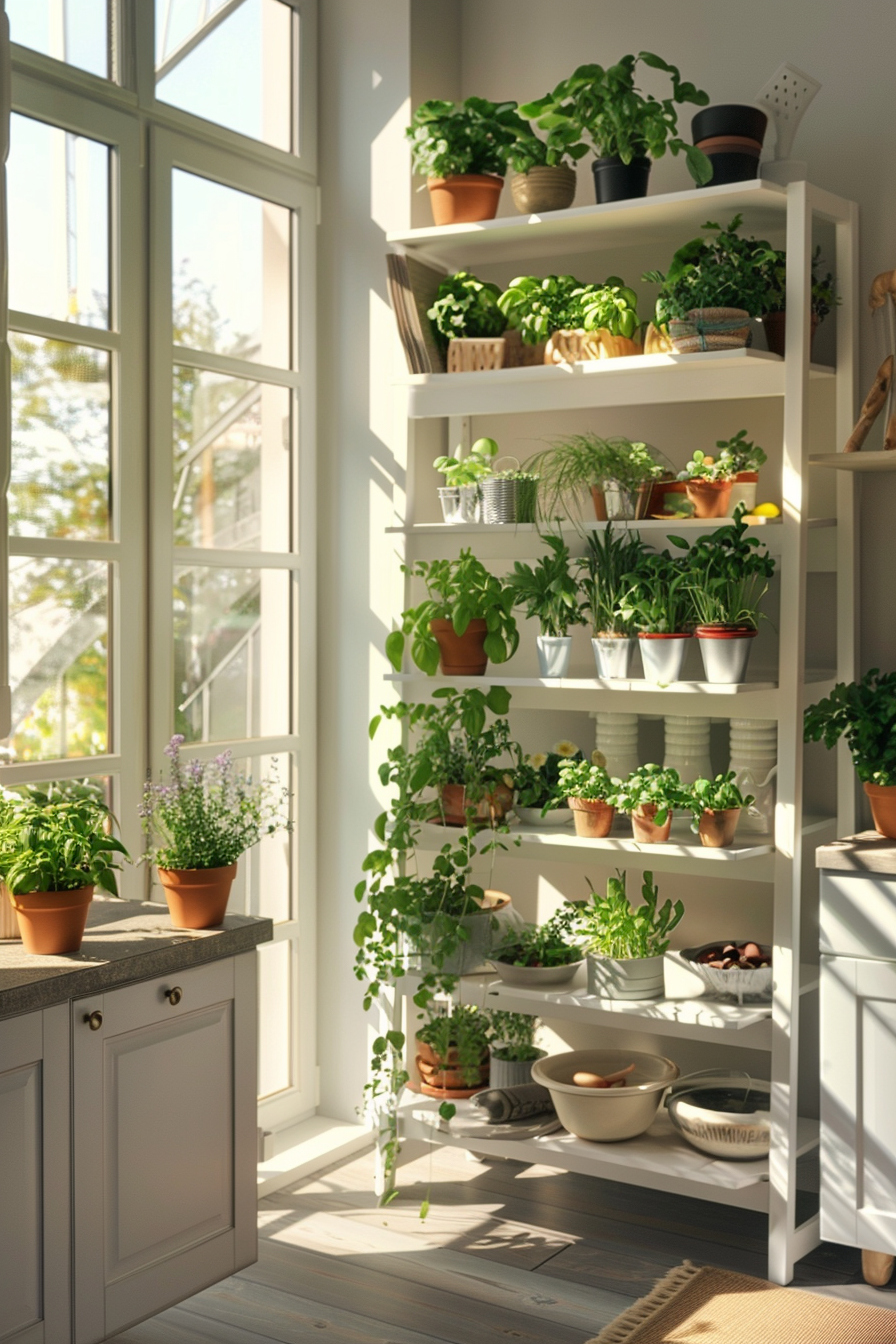 Interior plants thrive with optimal sunlight.