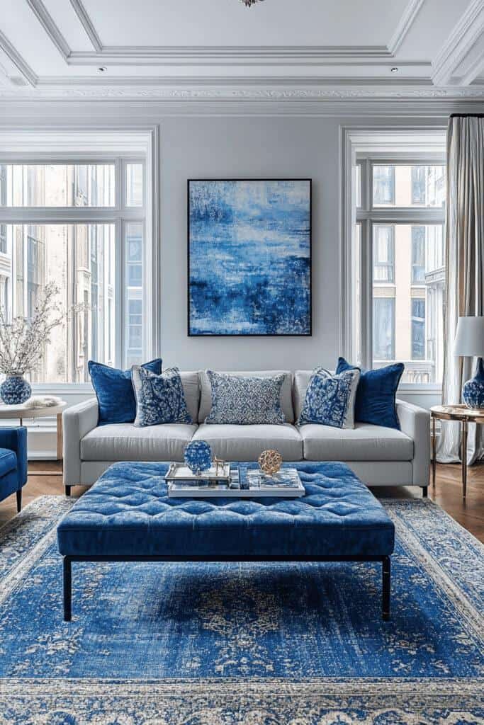         Blue living room ideas