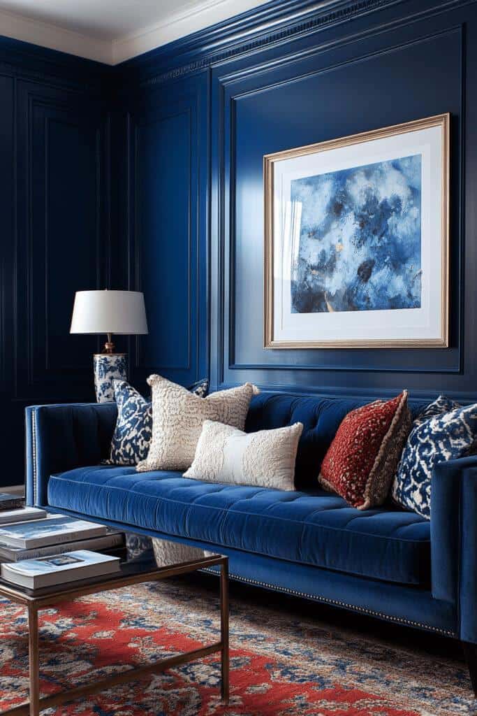         Blue living room ideas