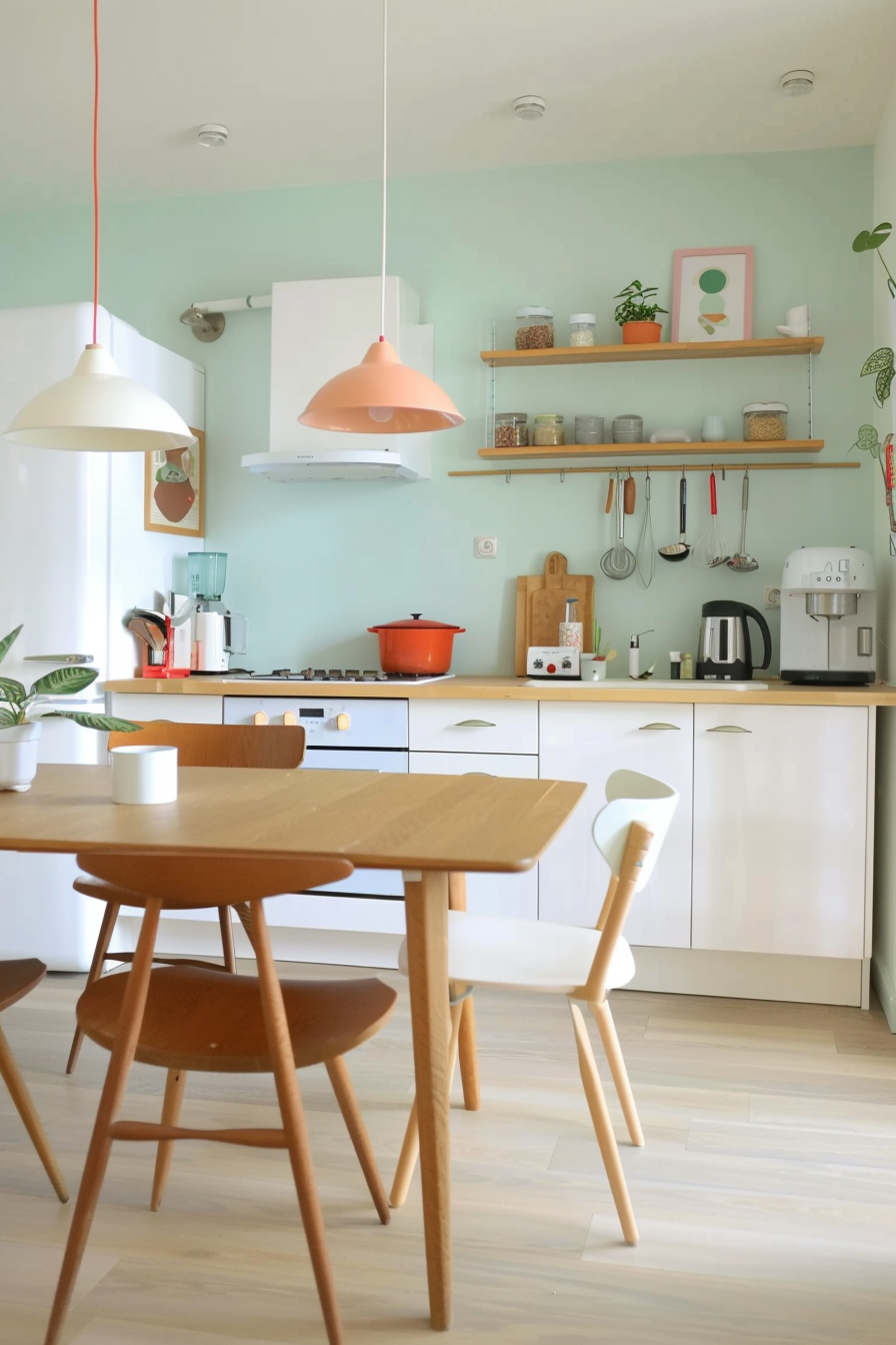 Compact island with quartz worktop