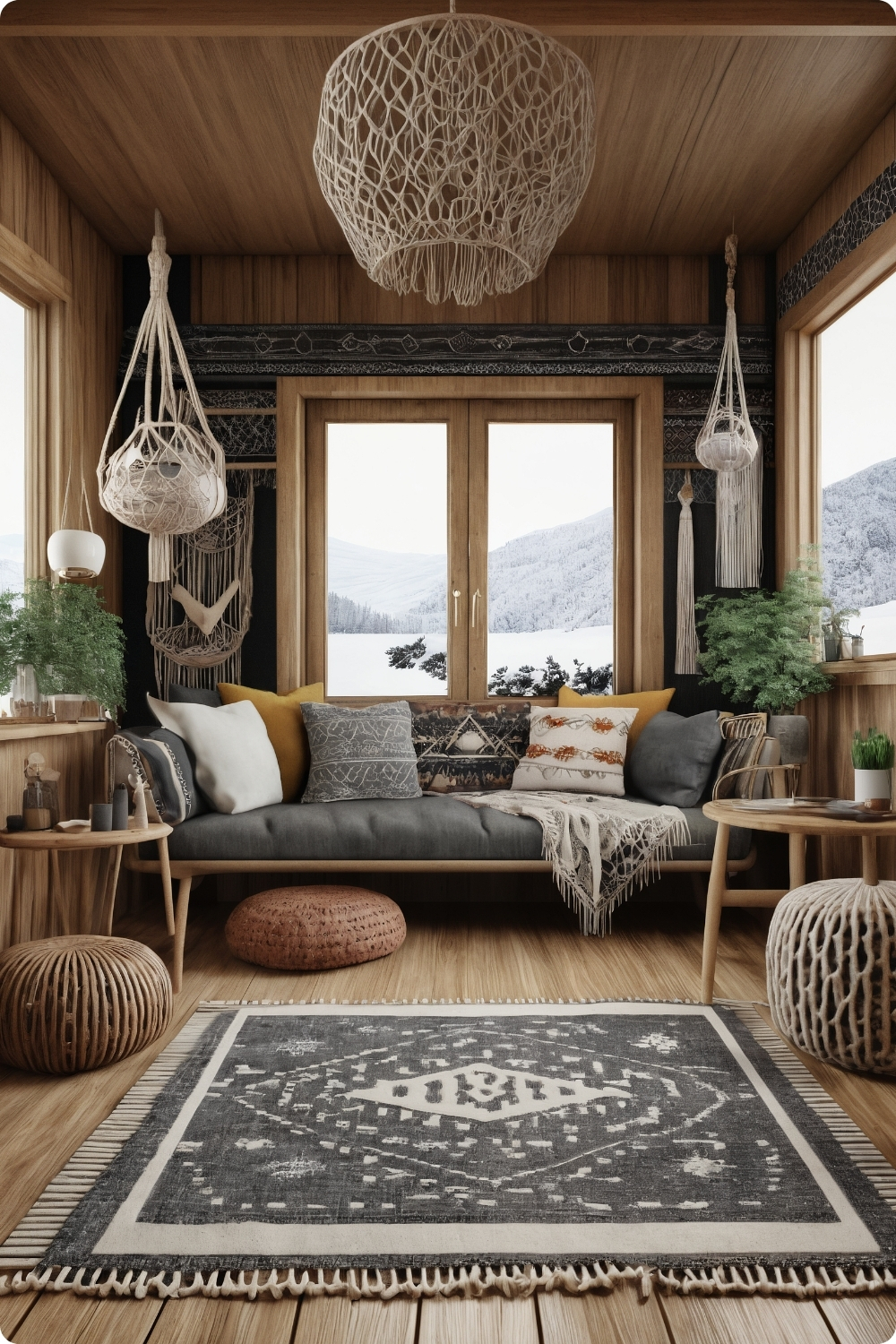 Scandinavian boho mixture