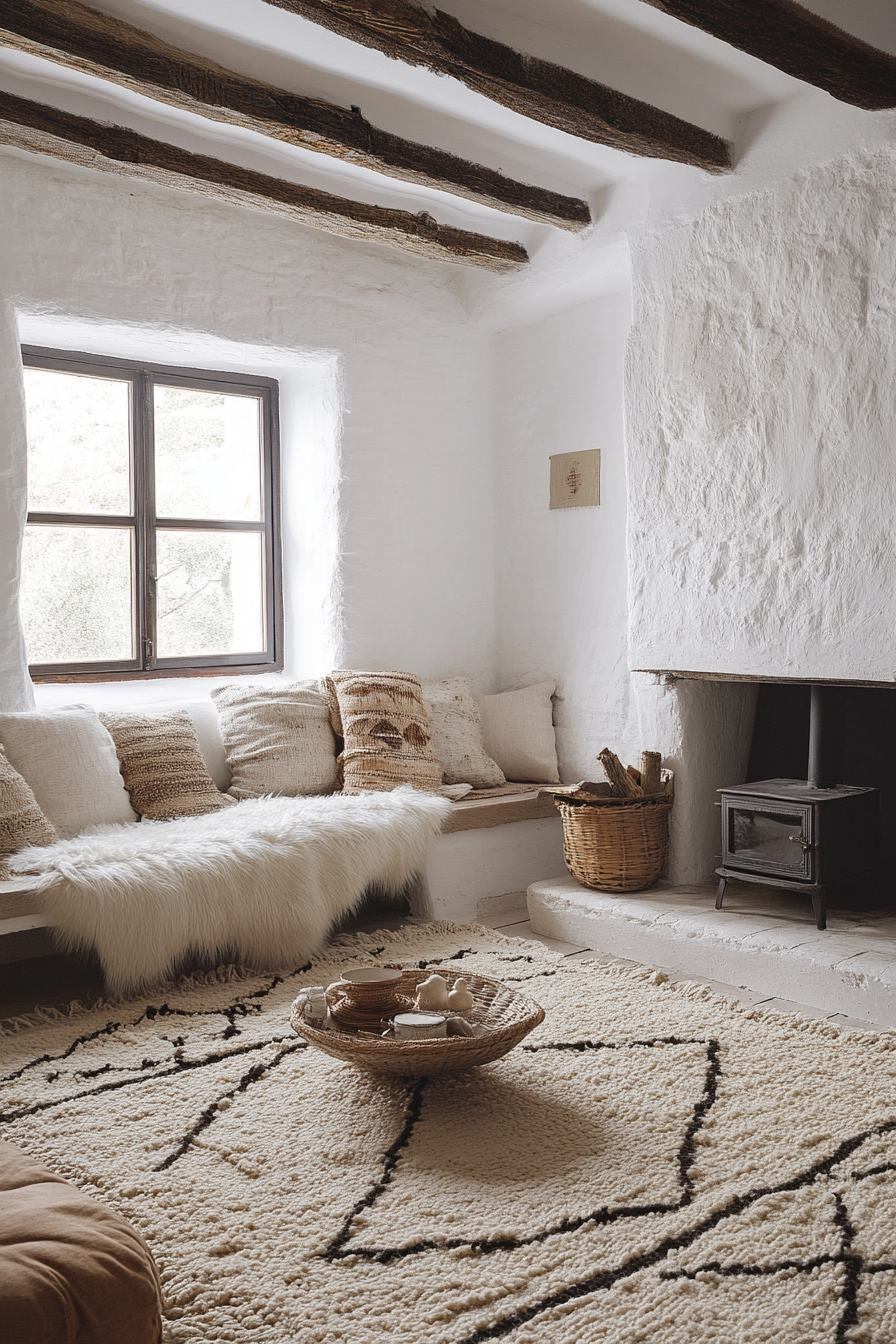 Rustic modern living room