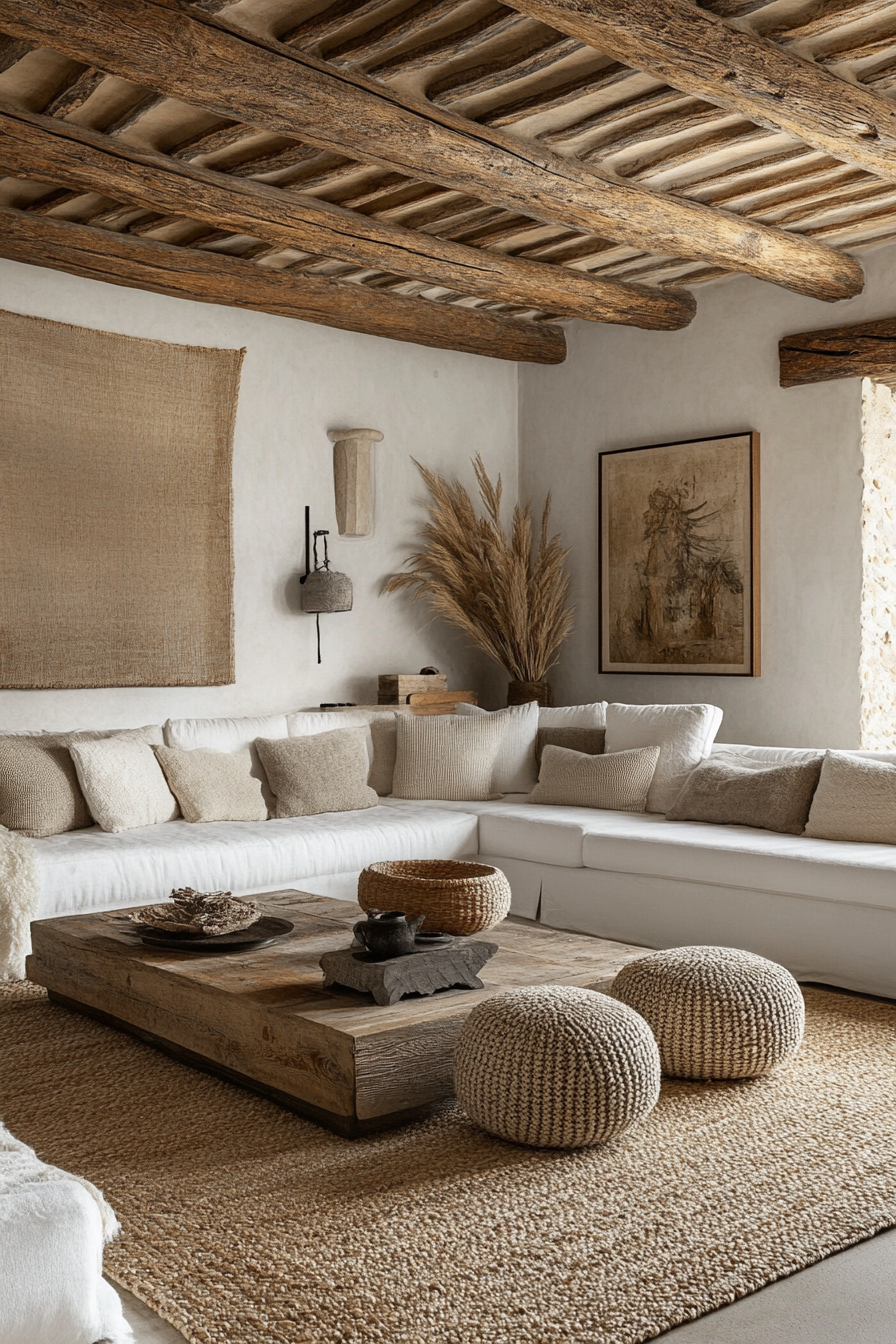 Rustic modern living room