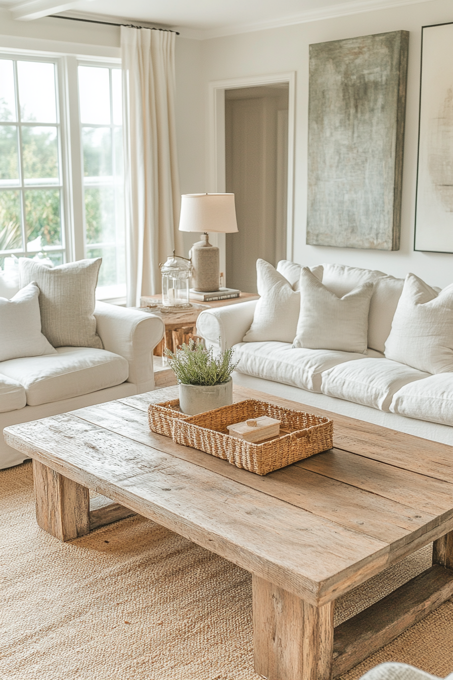 Rustic modern living room