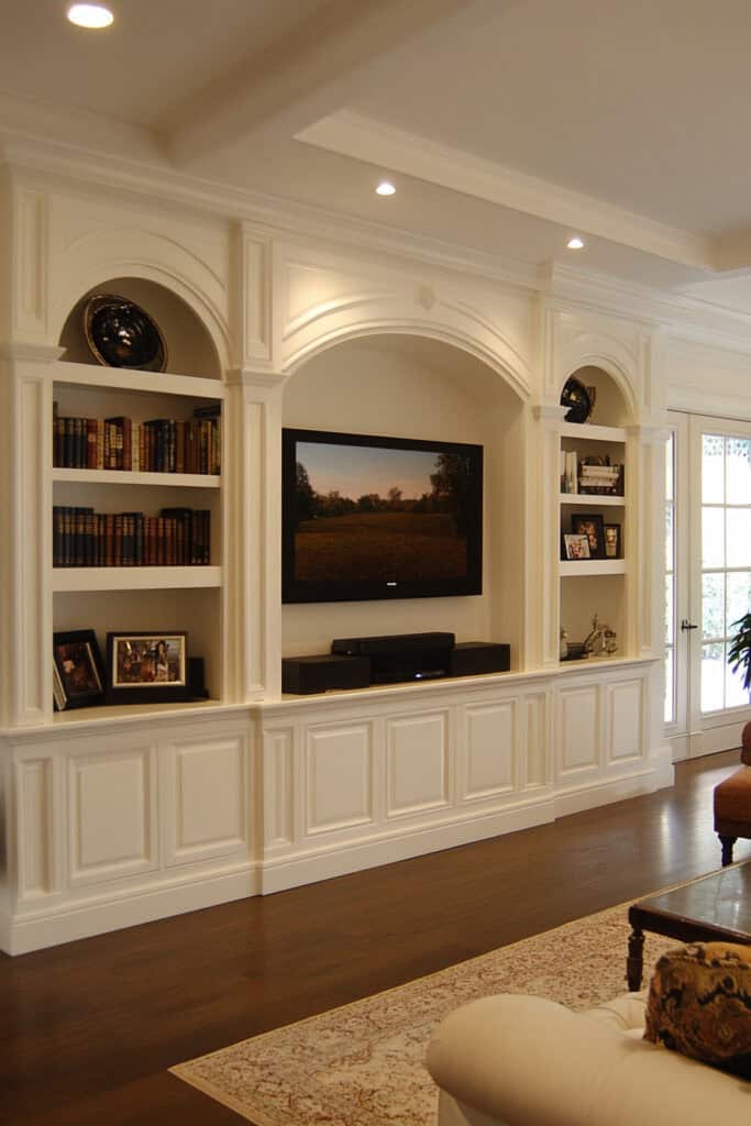 Elegant living room installed