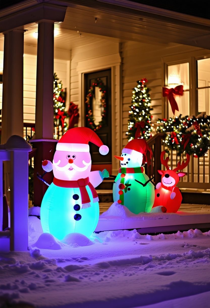 Inflatable Christmas figures