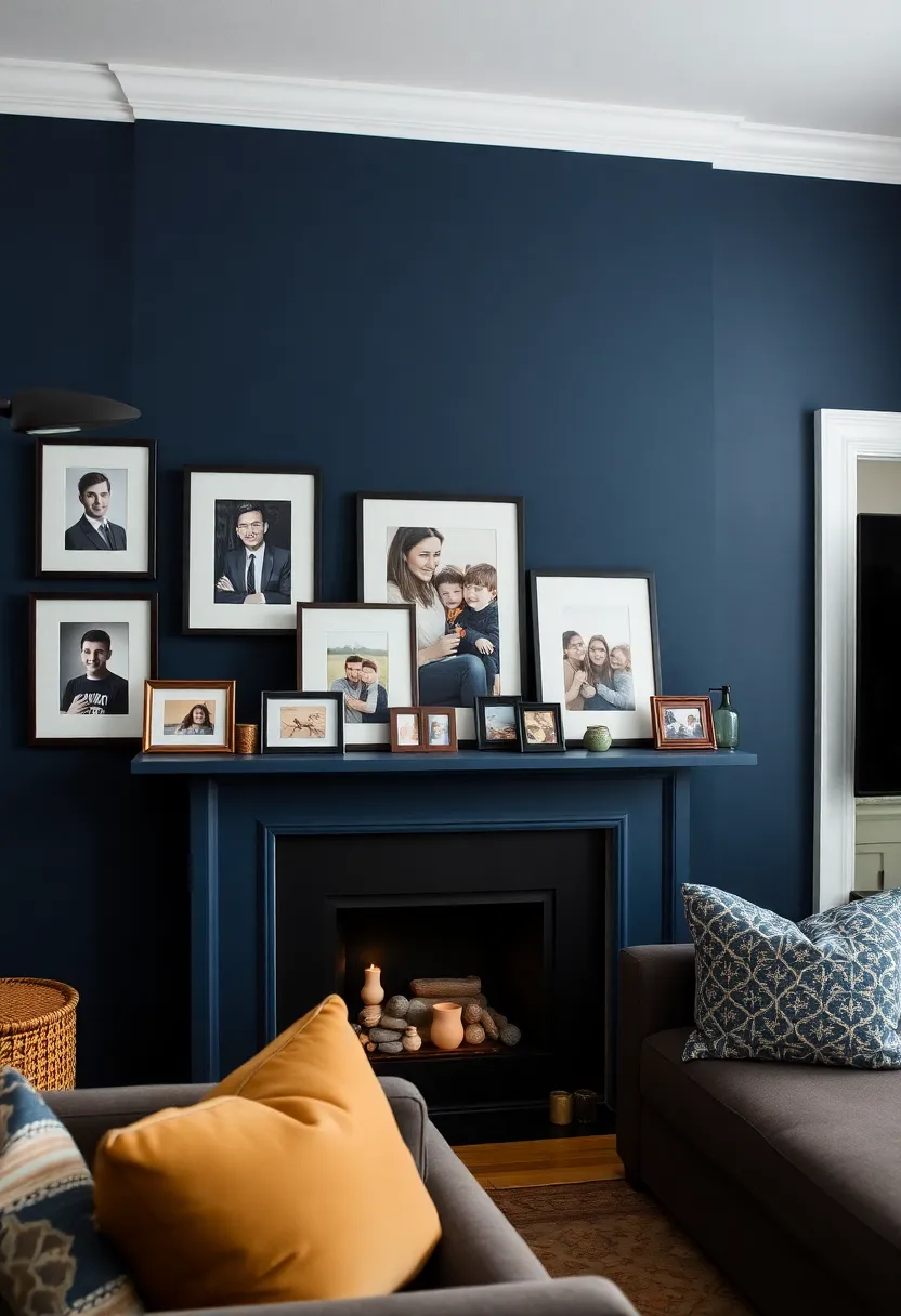 Accessorization of your dark blue living room: 15 must -have -decor -objects for supplement statement lighting -14. Personal details