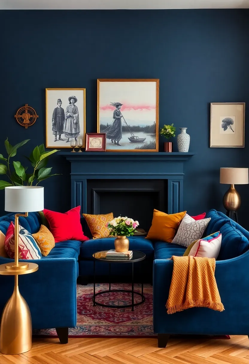 Accessorization of your dark blue living room: 15 must -have -decor -decor -objects to complement the lighting -conclusion