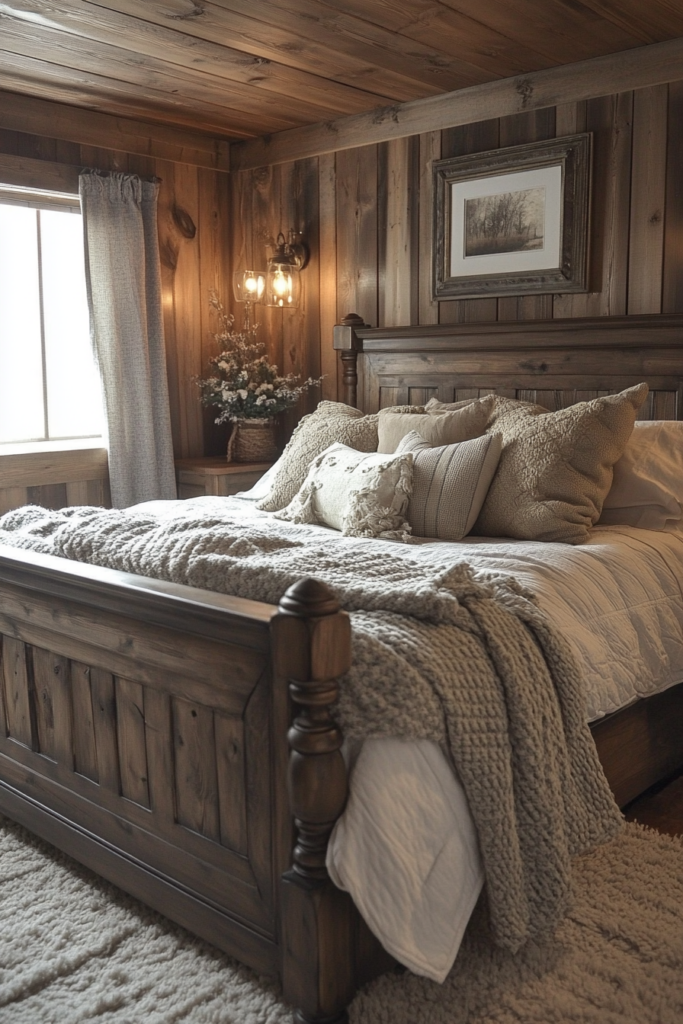 Rustic farmhouse bedroom