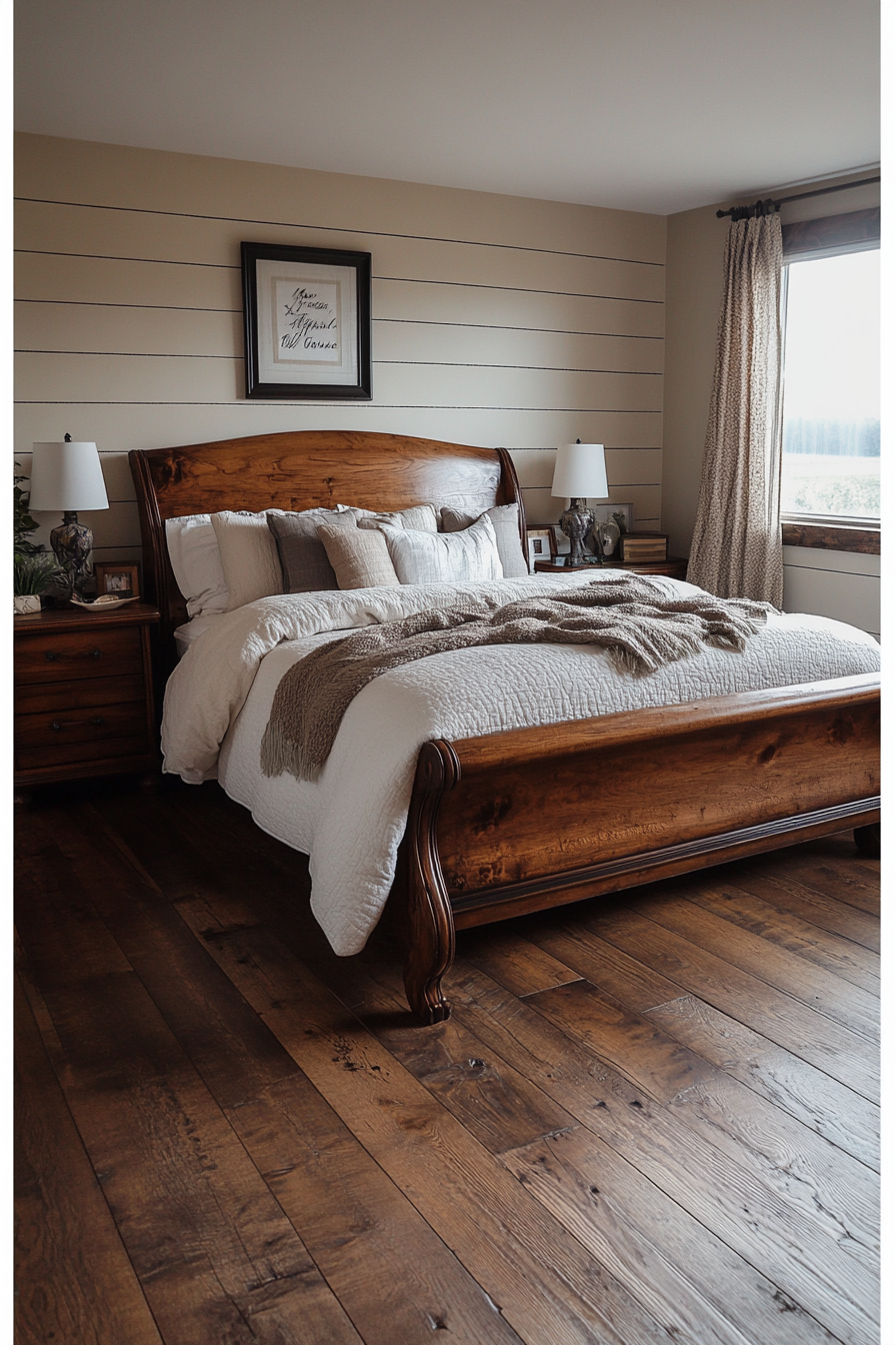 Rustic farmhouse bedroom