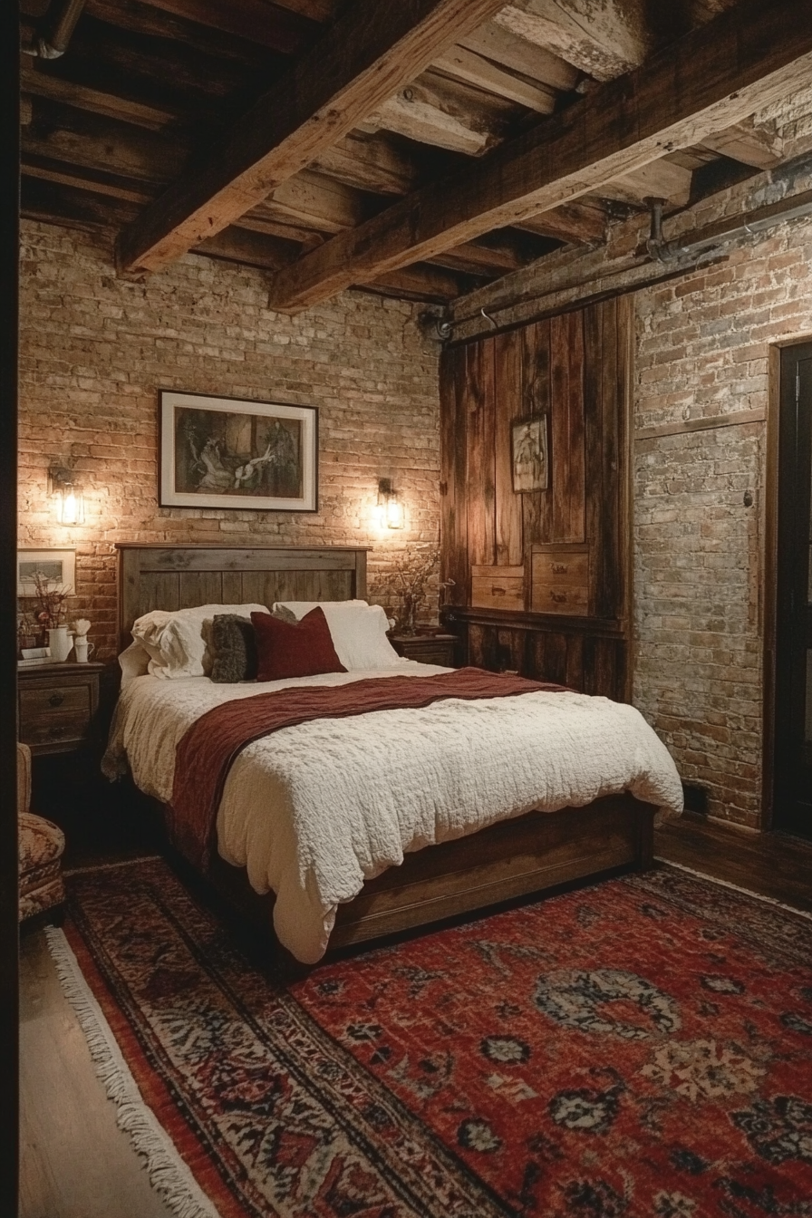 Rustic farmhouse bedroom