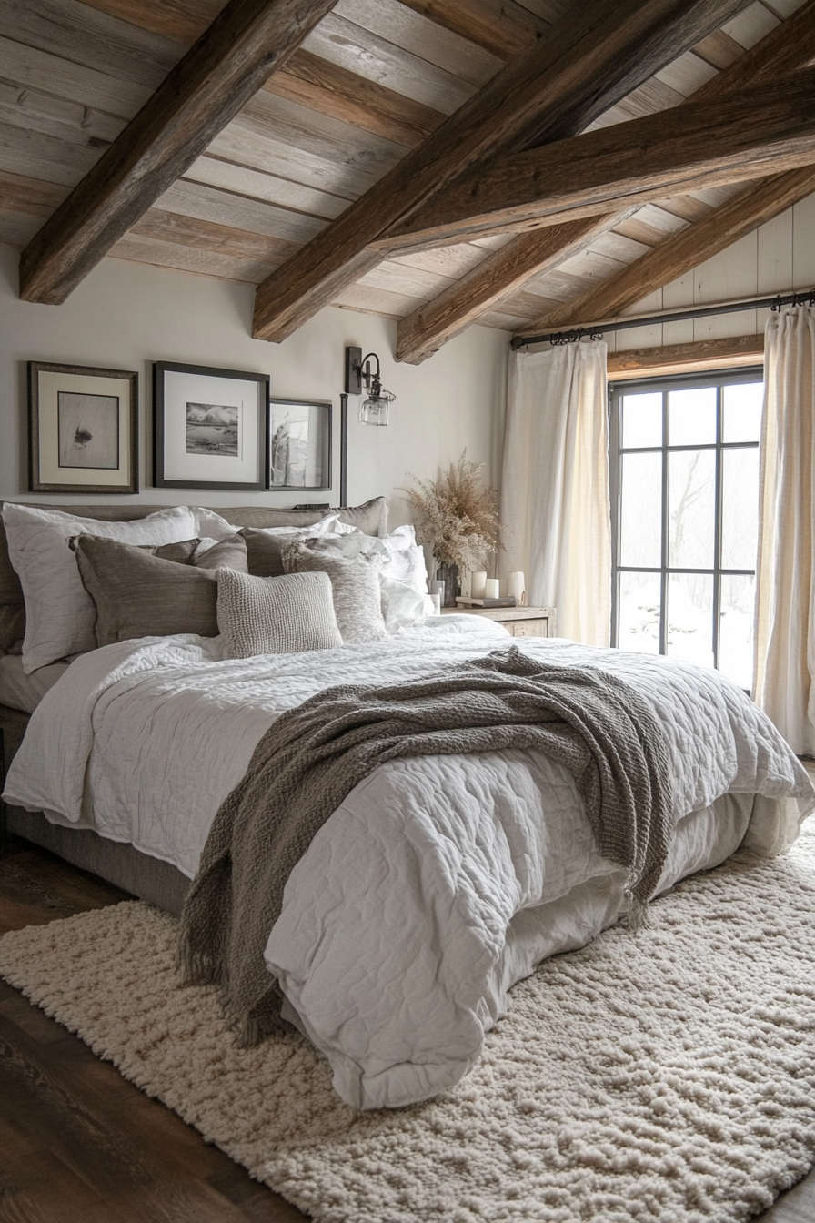 Rustic farmhouse bedroom