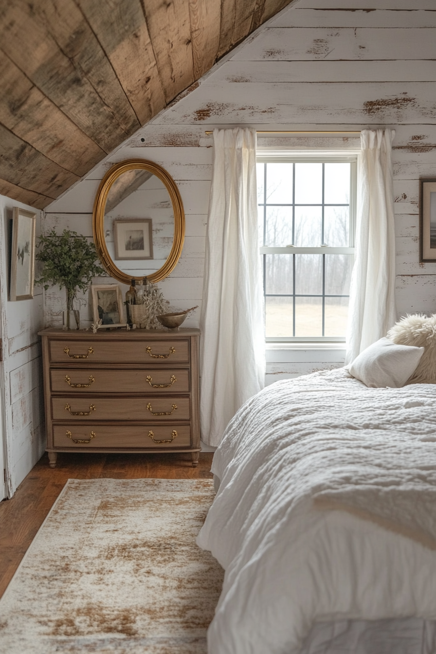 Rustic farmhouse bedroom