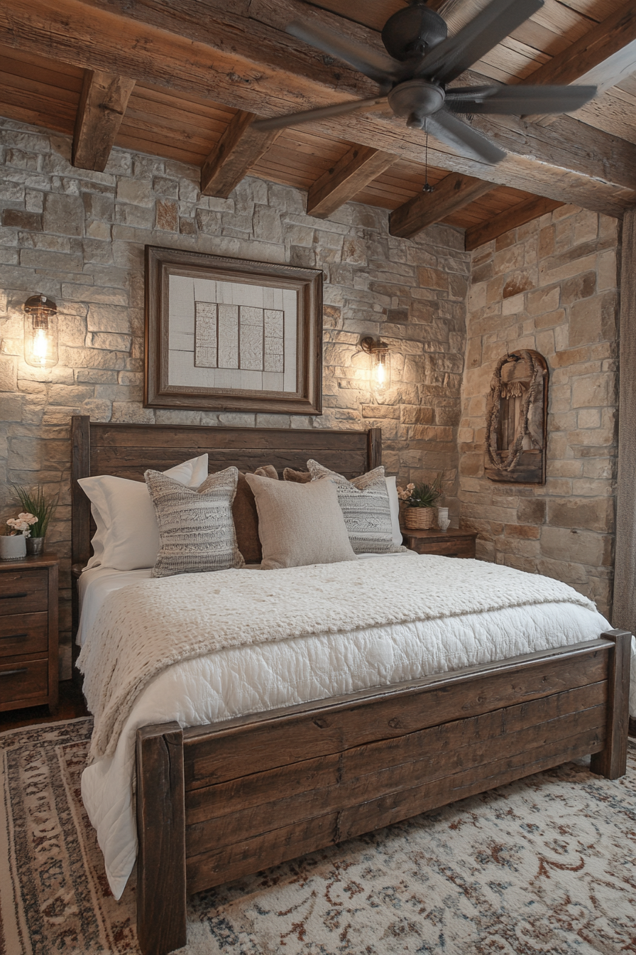 Rustic farmhouse bedroom