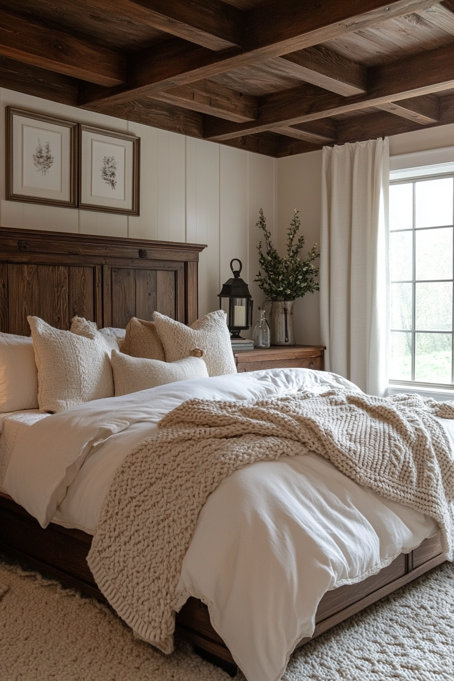 Rustic farmhouse bedroom