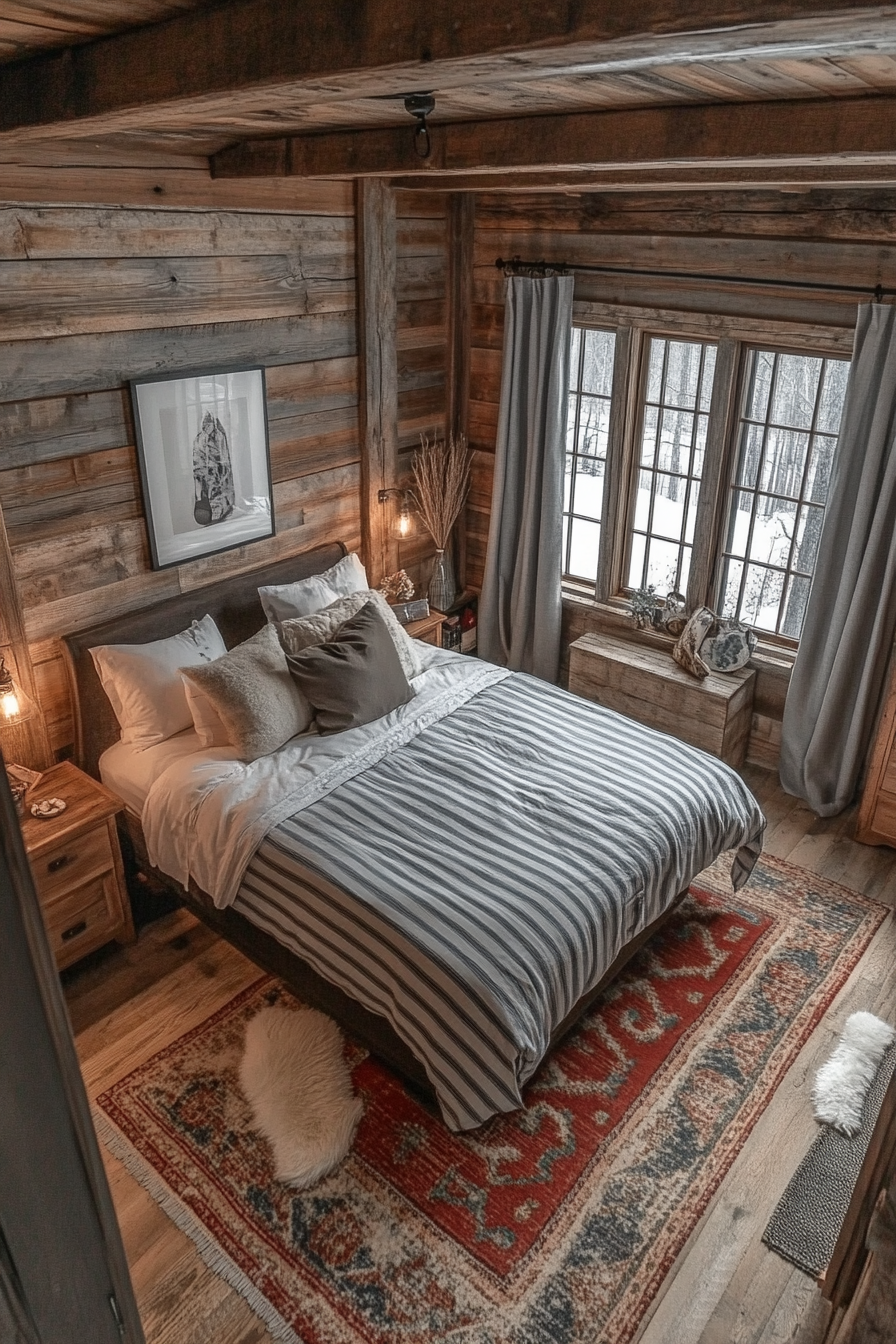 Rustic farmhouse bedroom