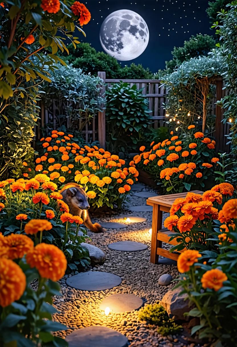 Designing a Marigold moon garden