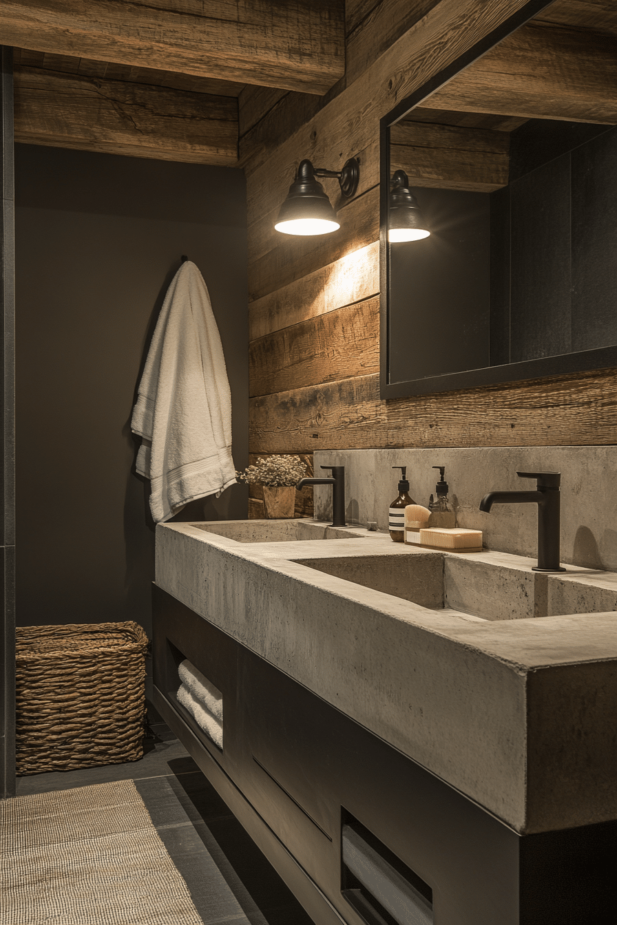 Bathroom in industrial style