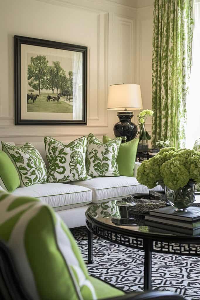 Green living room