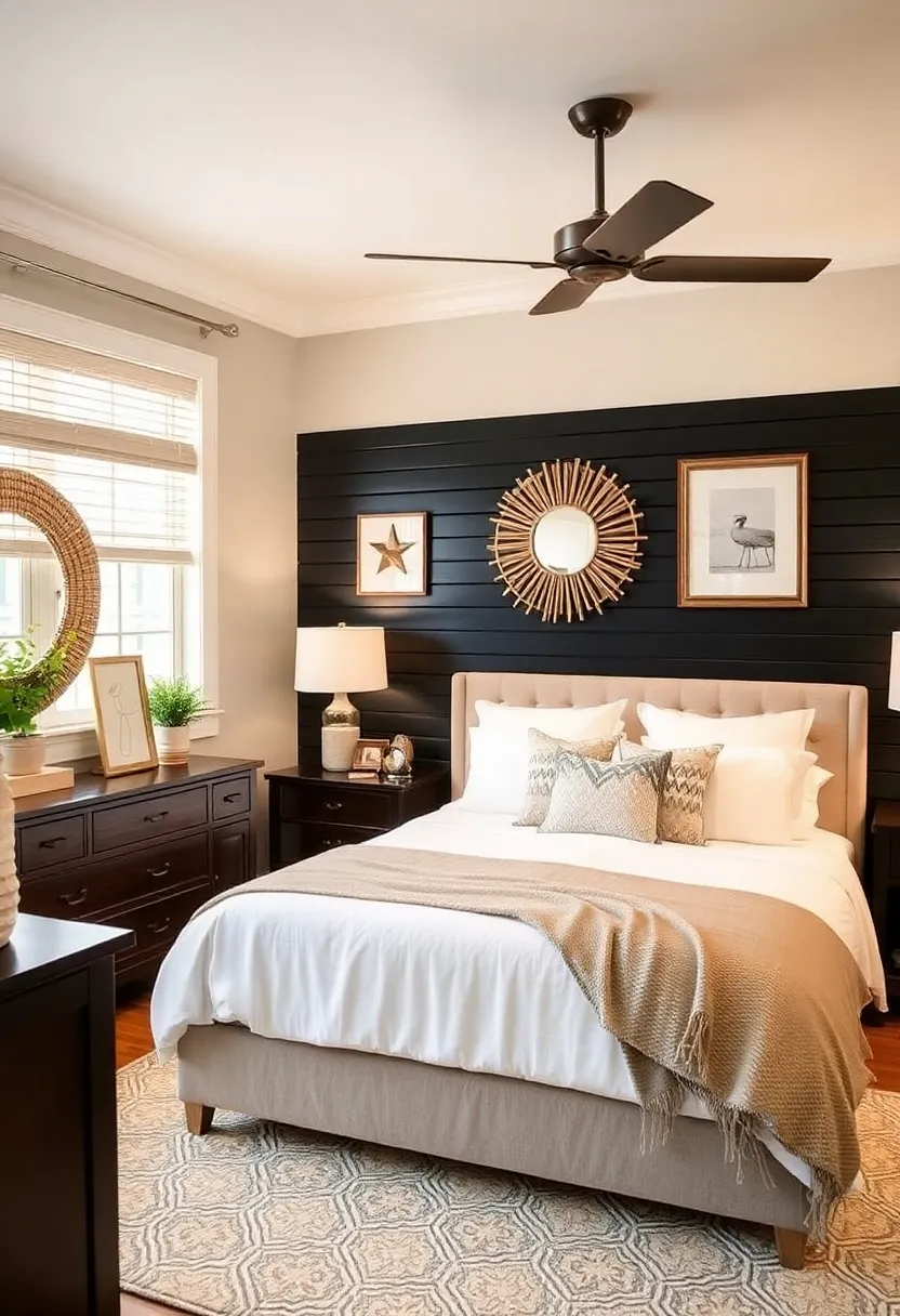 20 Trendy Black Beadboard Accent Wall Ideas for the Ultimate Bedroom Makeover! - Diploma