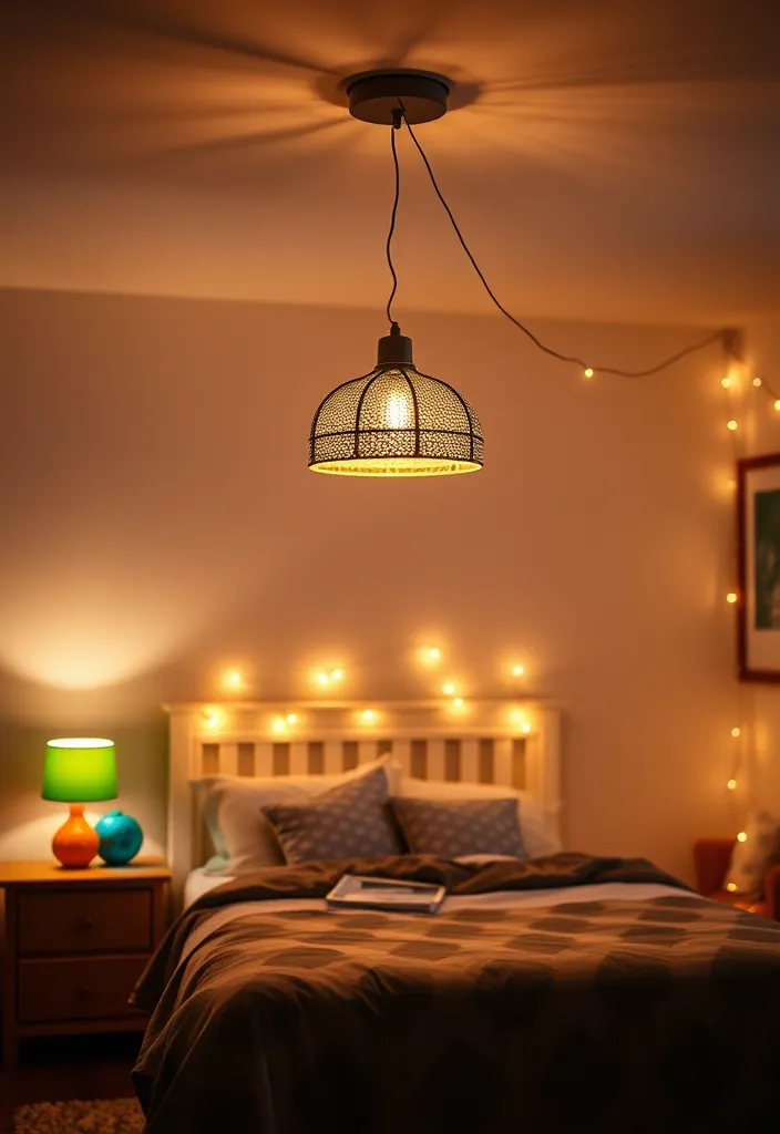 20 lively Bohemian bedroom ideas for teenagers who can be totally Instagram! - 8. Funky Lighting fittings