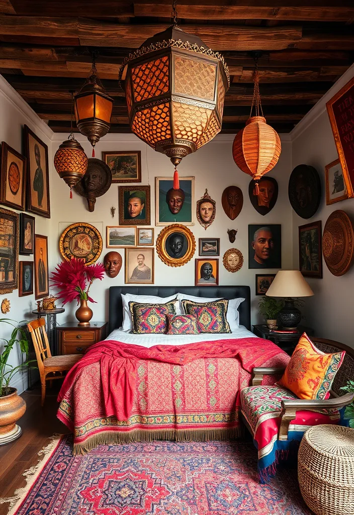 20 lively Bohemian bedroom ideas for teenagers who can be totally Instagram! - 18. Globally inspired decor