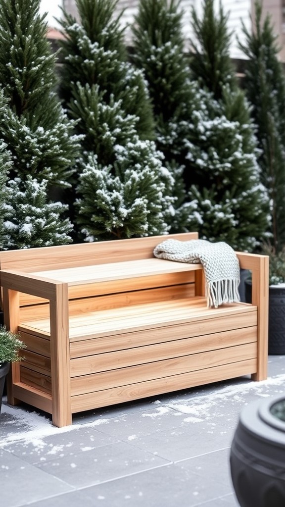 Use outdoor storage benches