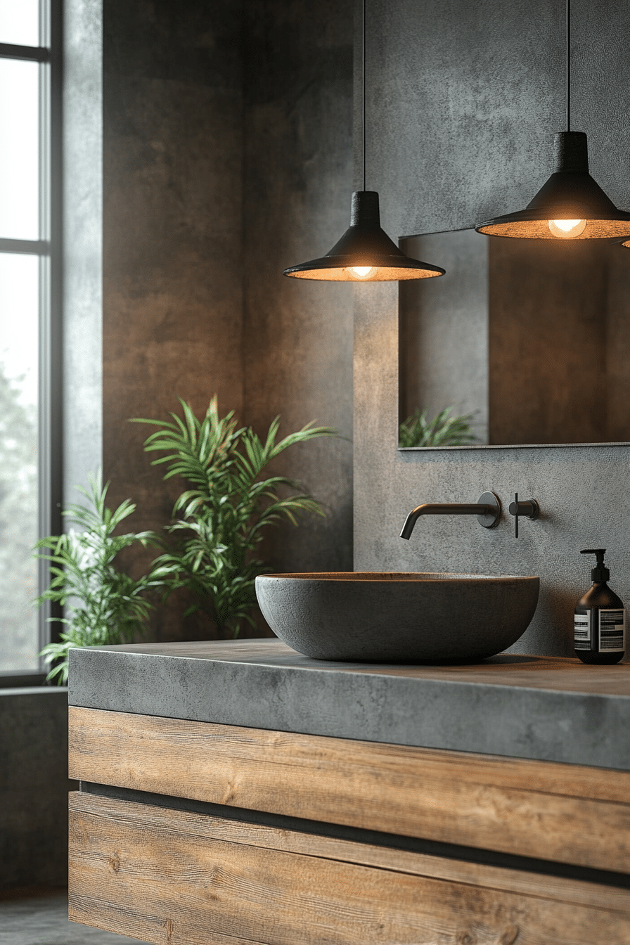 Bathroom in industrial style